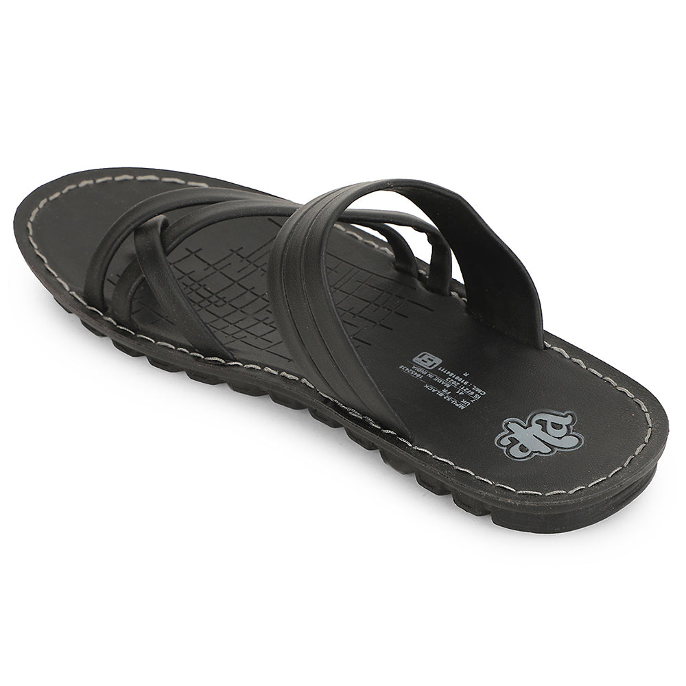 A-HA Black Casual Slipper For Men MPU-52 By Liberty