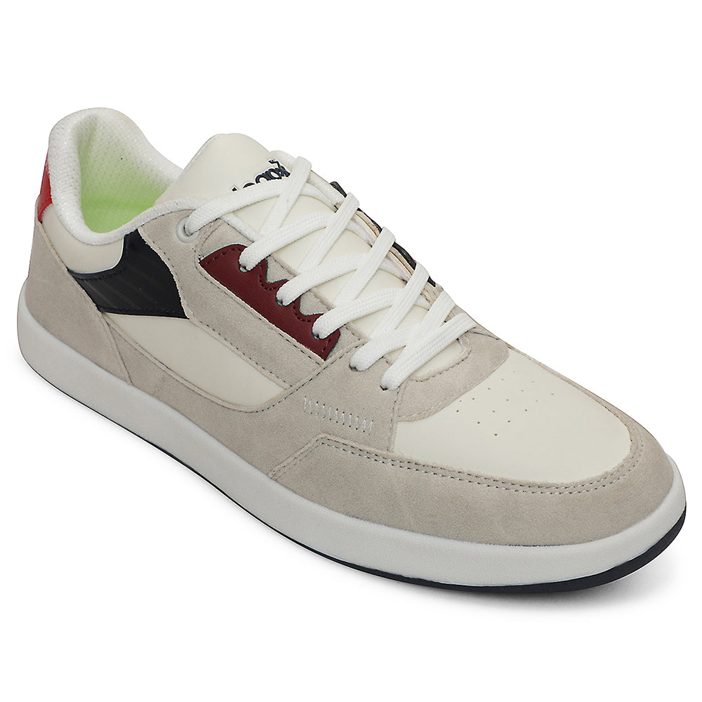 Buy Leap7x Light Grey Casual Lacing Sneakers For Men AMAZER-20E By