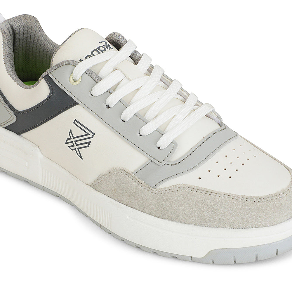 Buy Leap7x White Casual Lacing Sneakers For Men AMAZER-10E By Liberty