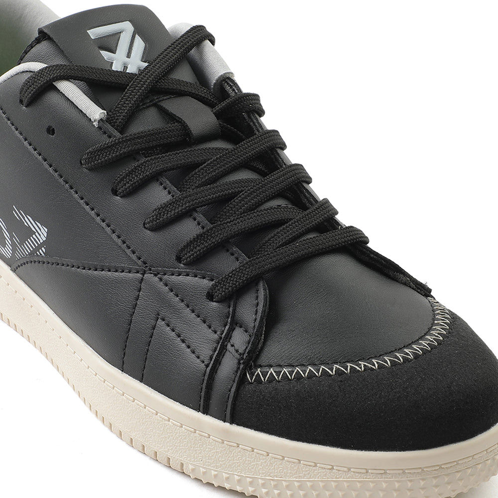 Shop Leap7x Black Casual Lacing Sneakers For Men NEXTER-1E By Liberty