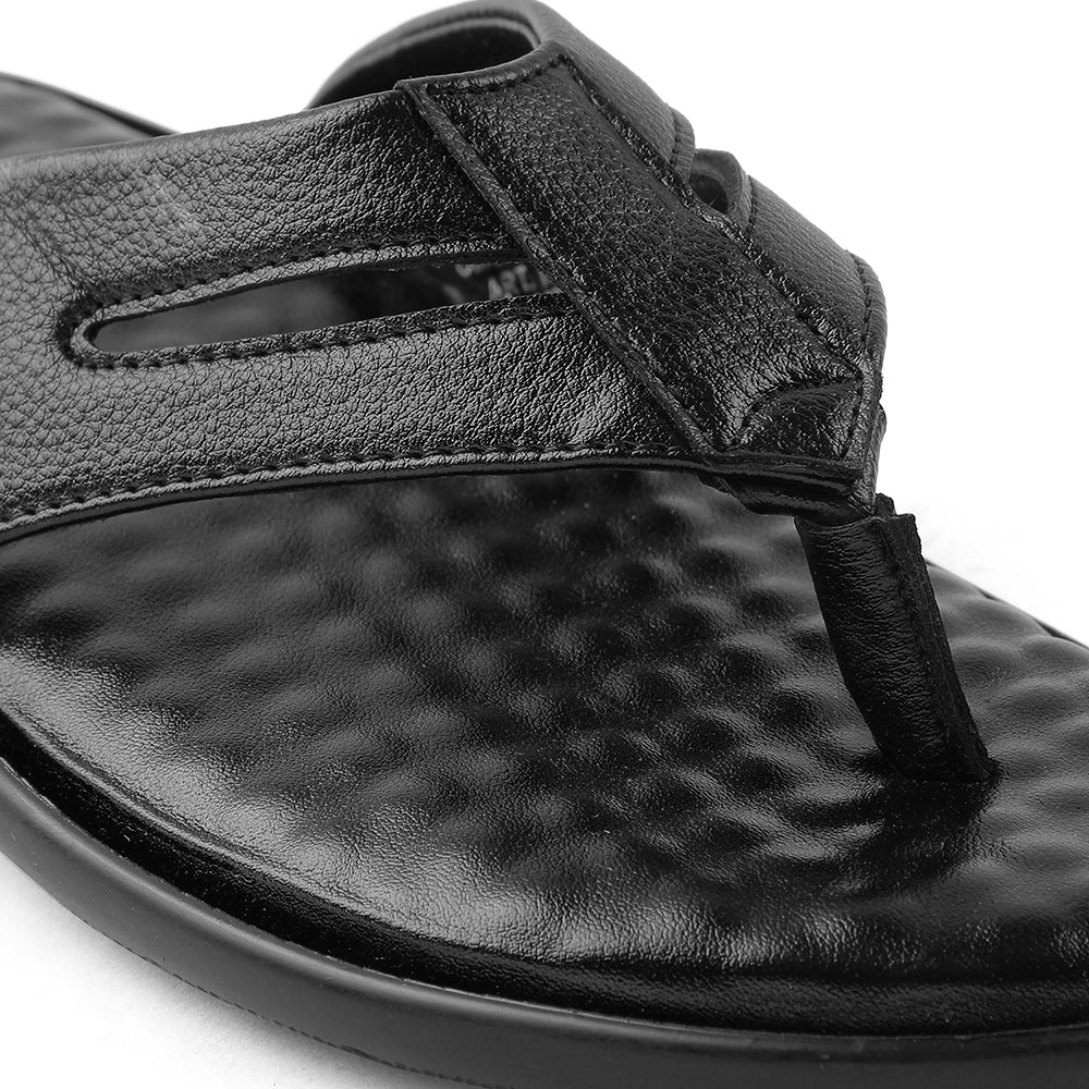 Coolers Black Casual Slipper For Men HML-2E 
