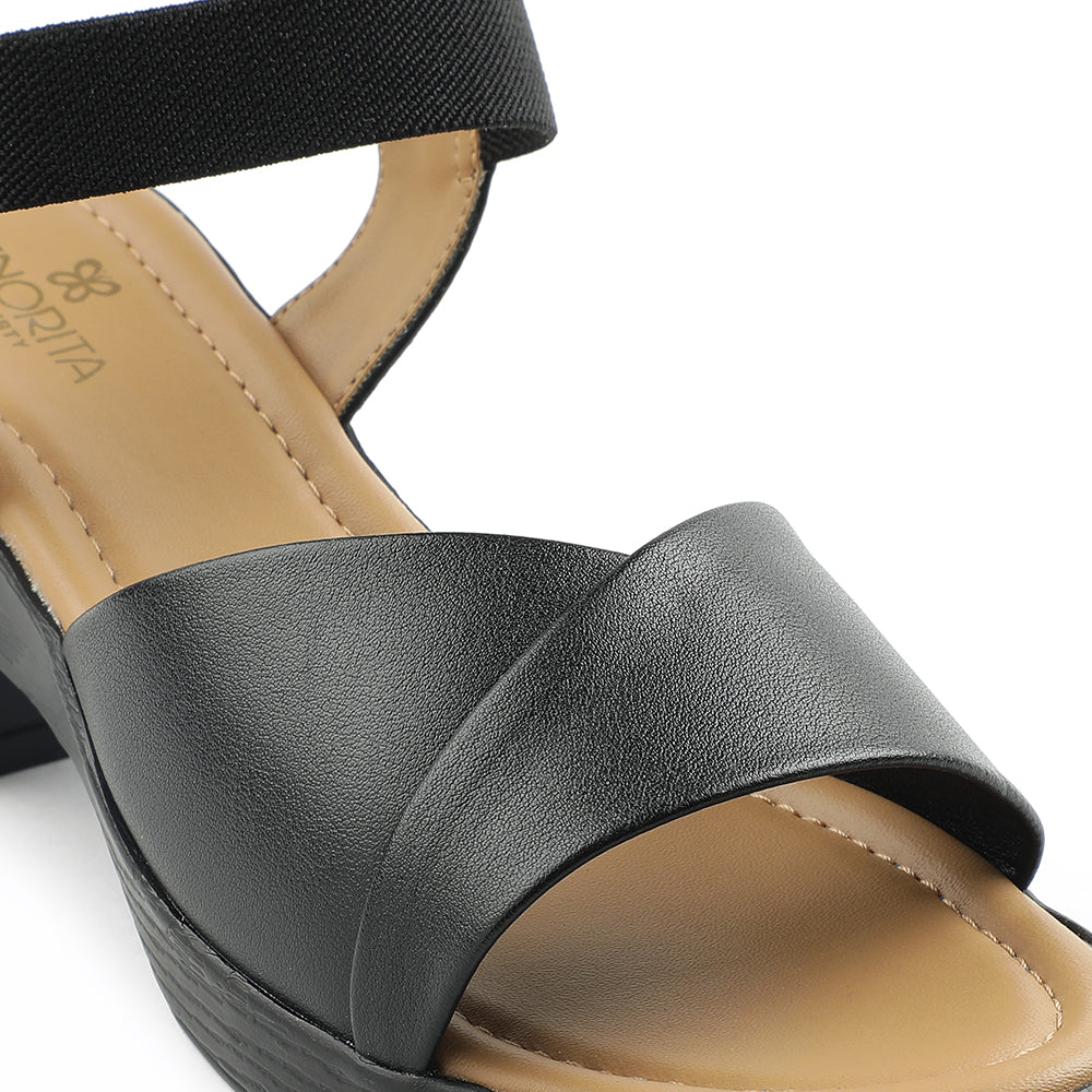 Senorita Black Casual Block Heel Sandal For Women D839-05 
