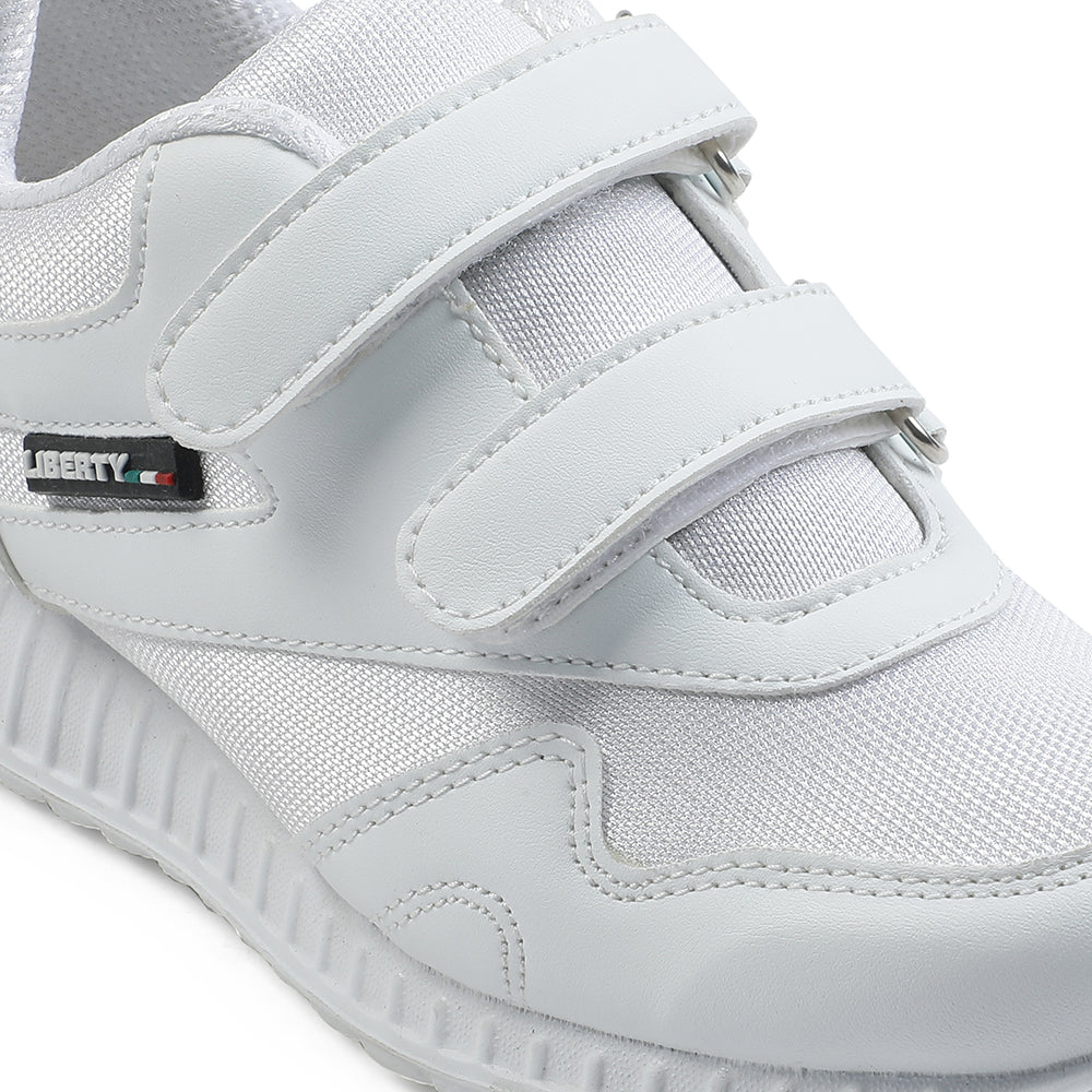 Buy Force 10 White Velcro School Shoes For Kids 9906-90VGN