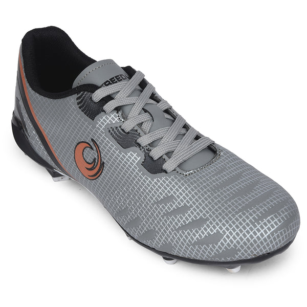 Freedom Grey Sports Lacing Football Shoes For Men JOGA By Liberty