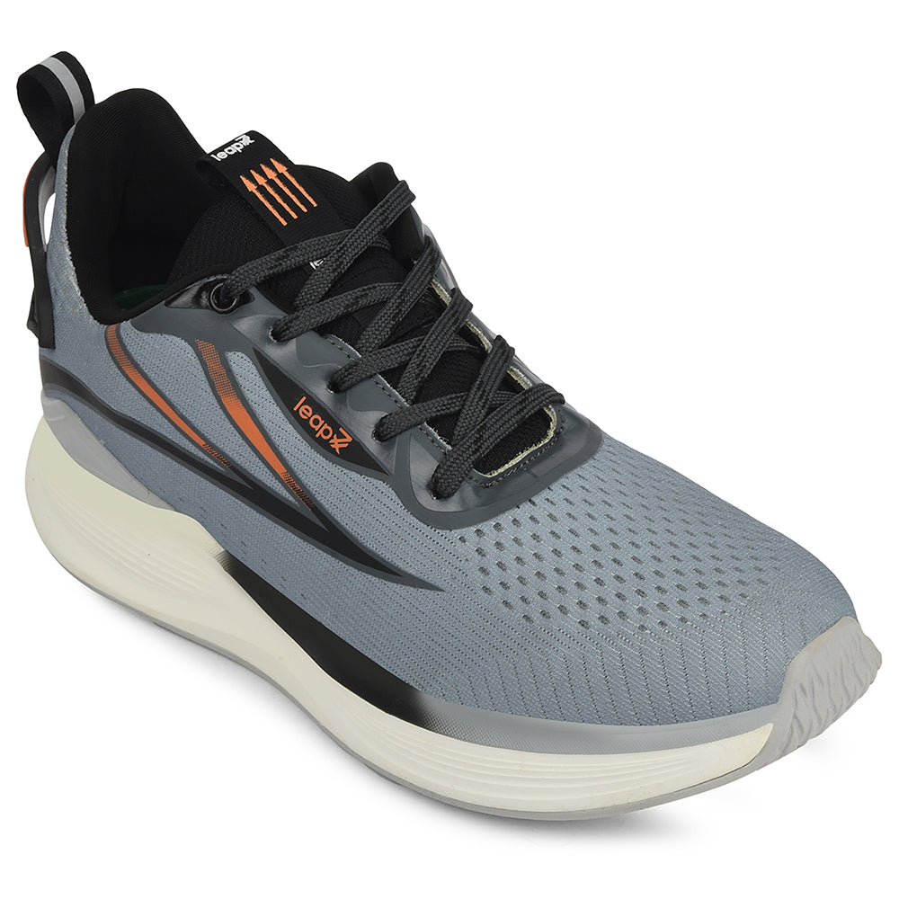 Buy Leap7x Grey Sports Lacing Running Shoes For Men DARIO