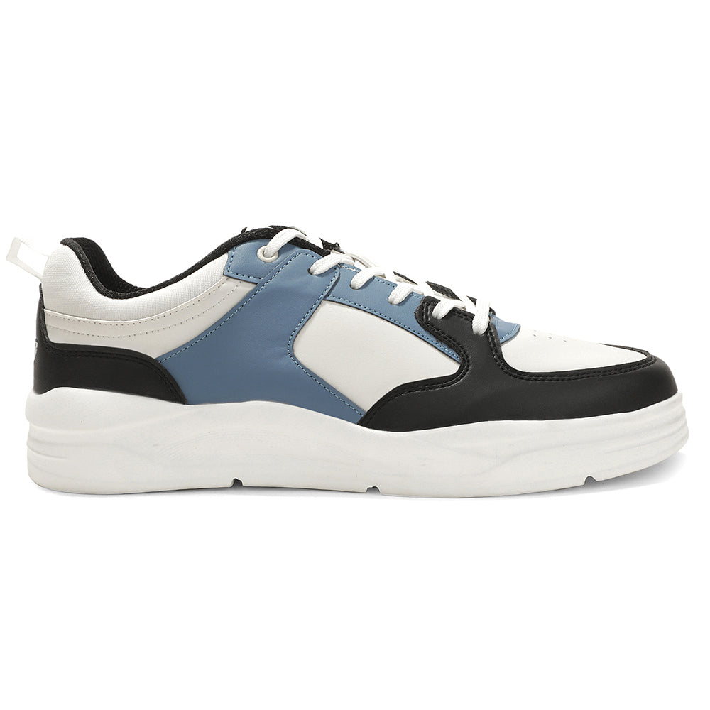 Buy LEAP7X Royal Blue Casual Lacing Sneakers for Men