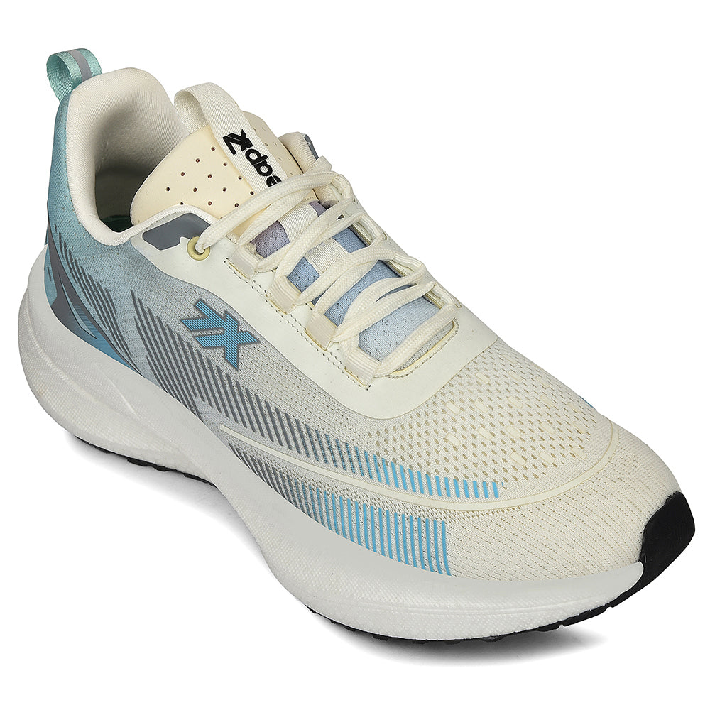 Buy Leap7x White Sports Lacing Running Shoes For Men