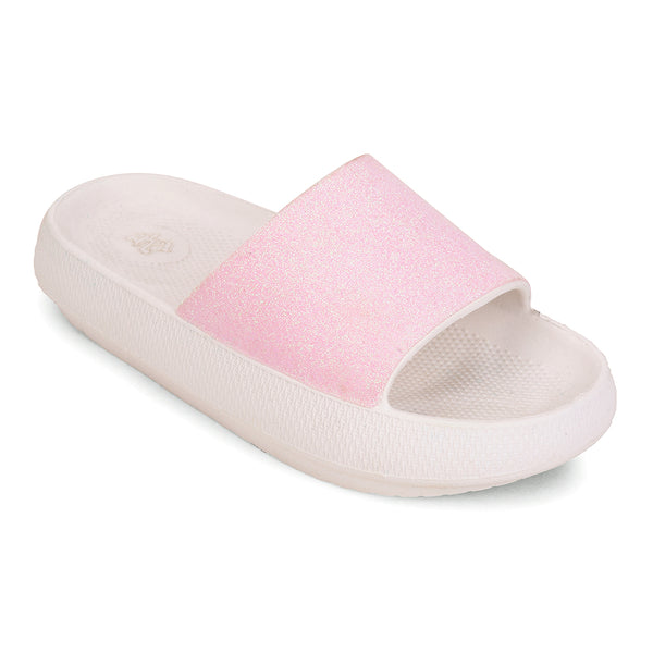 A-HA Pink Casual Slides For Women COMFYWALKL By Liberty
