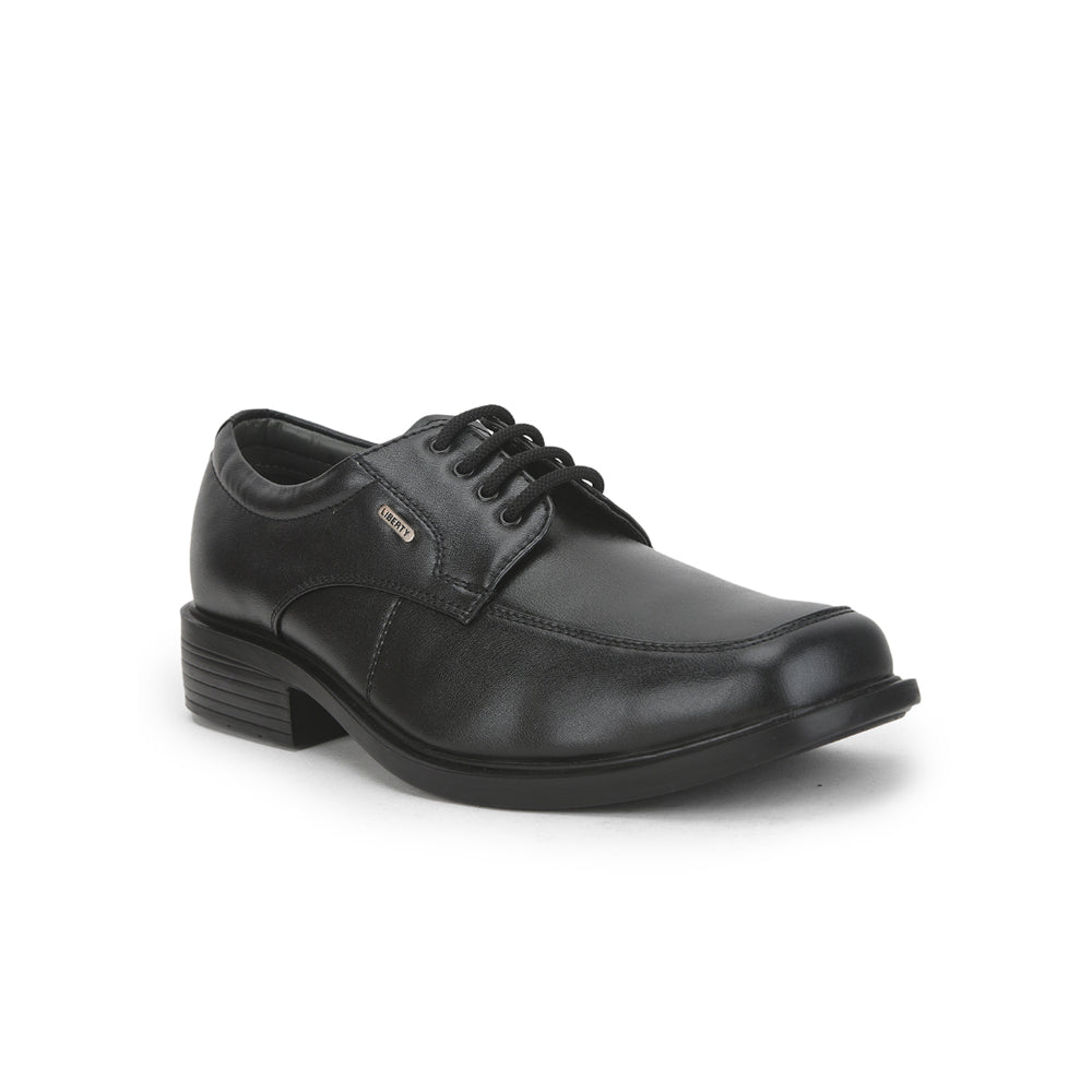 Fortune Lacing Black Formal Derby Shoes For Men 55-16 By Liberty