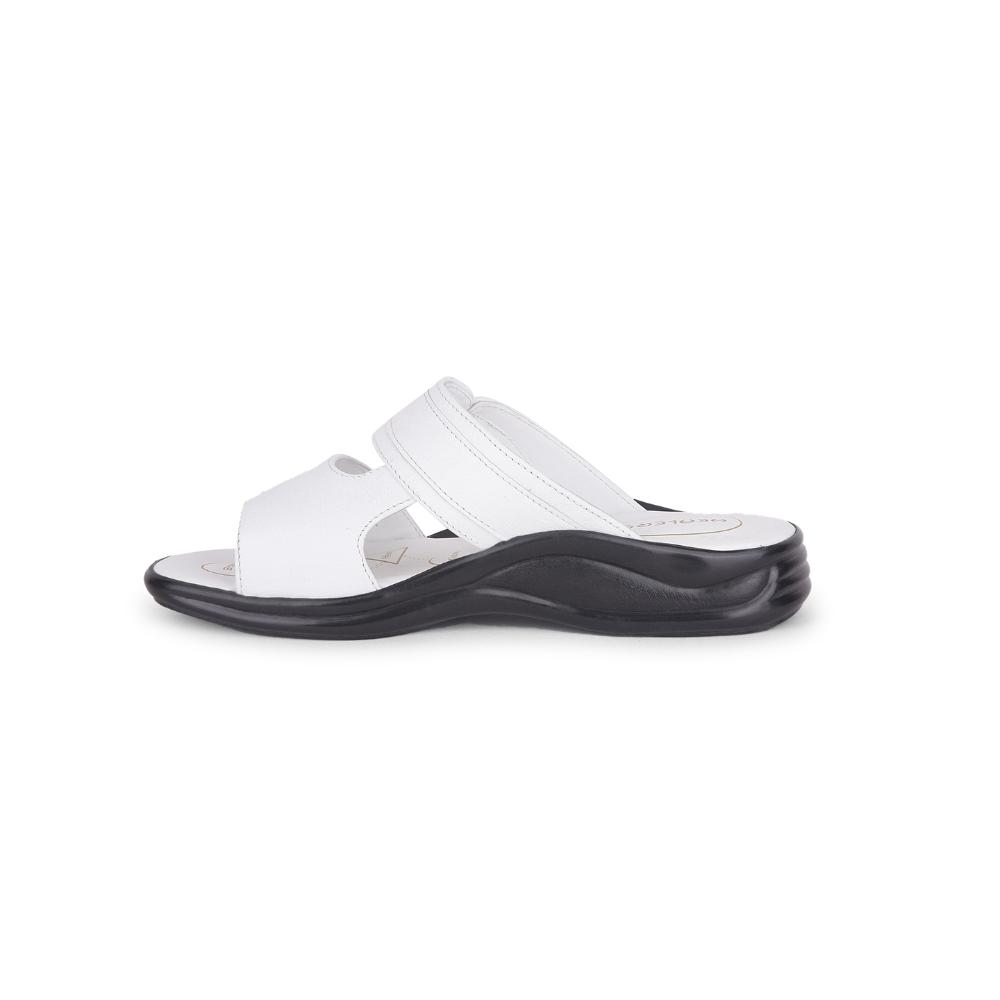 Healers Casual White Toe Ring Slippers For 213-91 Men By Liberty