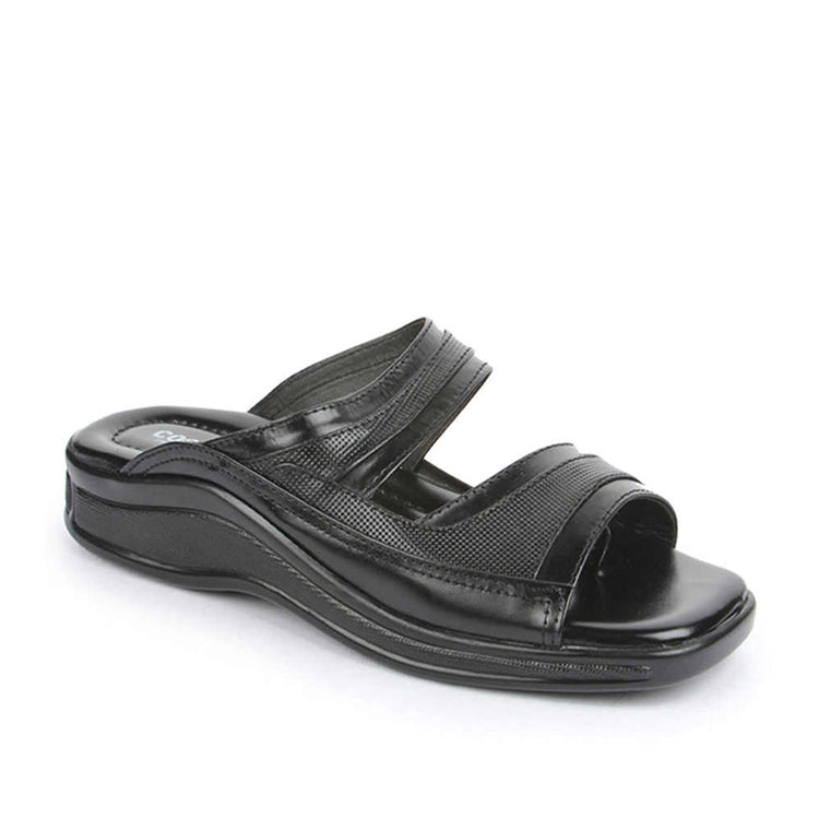 liberty coolers men's black slippers