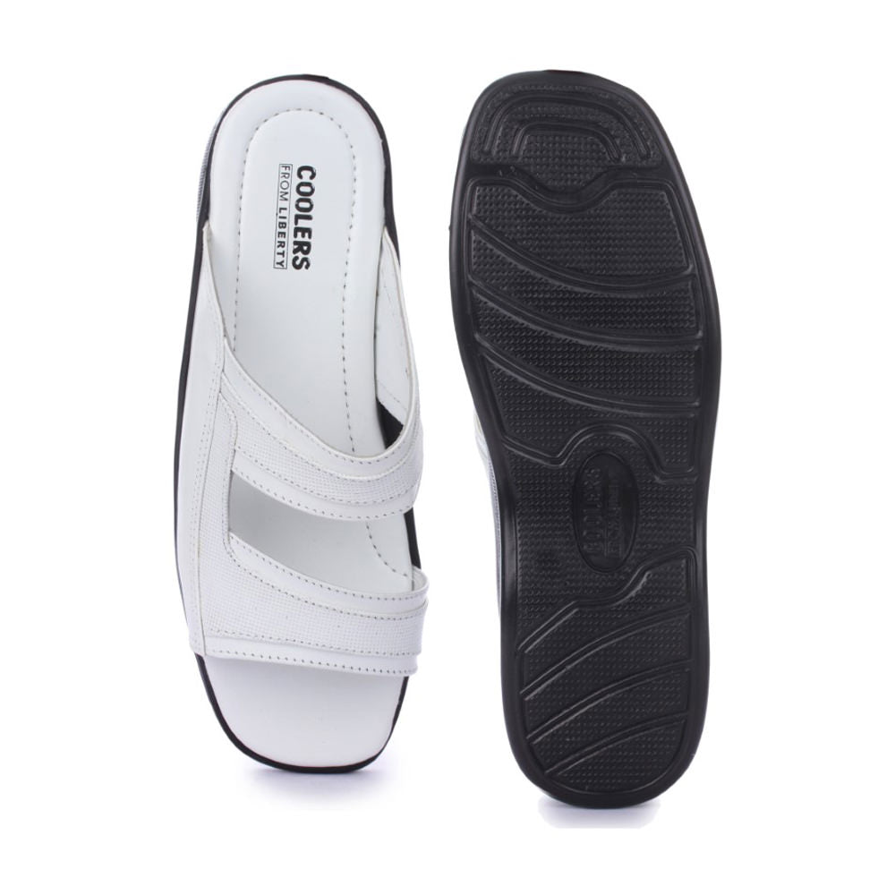 Coolers Casual (White) Slippers For Men 25-1 By Liberty