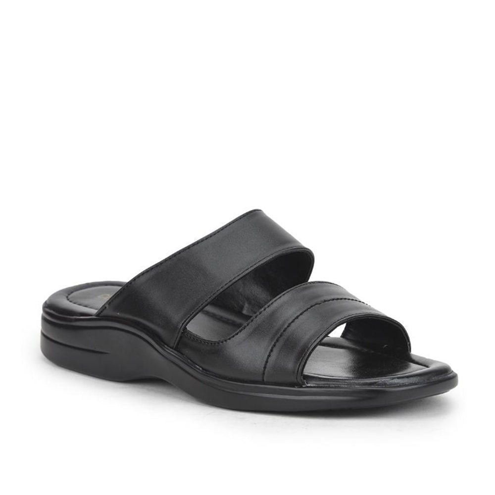 Coolers Casual (Black) Slippers For Men 25-S29 By Liberty