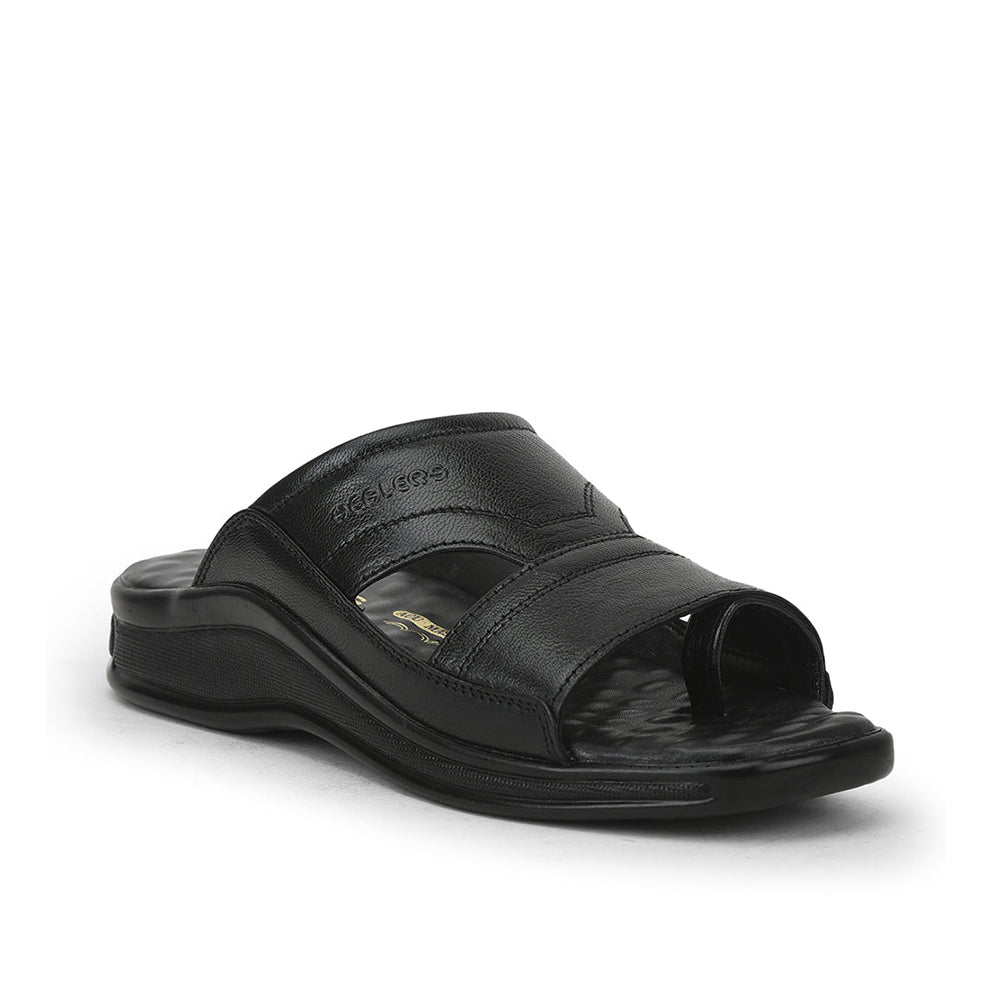 Healers Casual Slippers For Men (Black) 25-83D By Liberty
