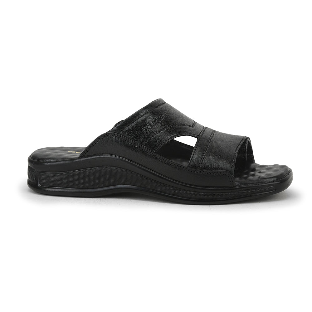 Healers Casual Slippers For Men (Black) 25-83D By Liberty