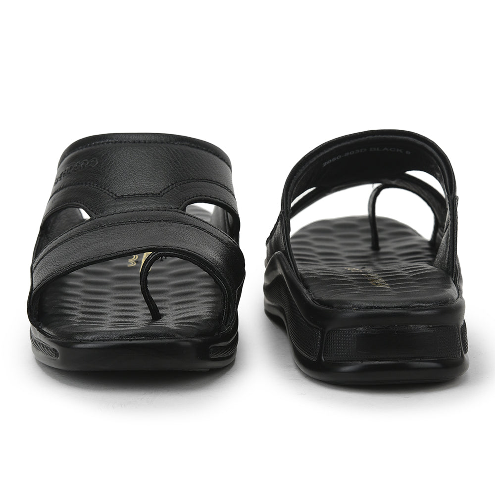 Healers Casual Slippers For Men (Black) 25-83D By Liberty