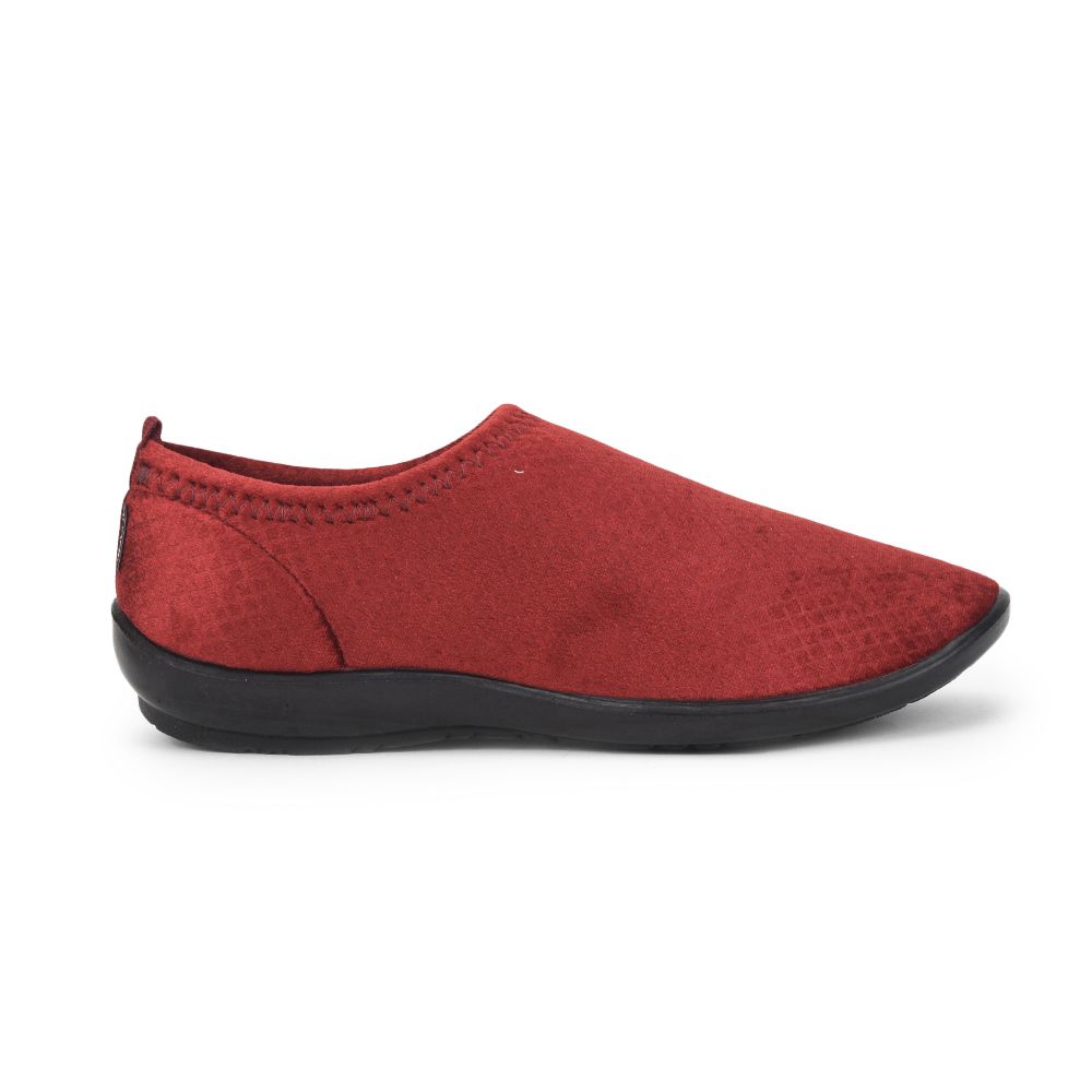 Gliders (Red) Casual Ballerina Shoes For Ladies Marina-162 By Liberty