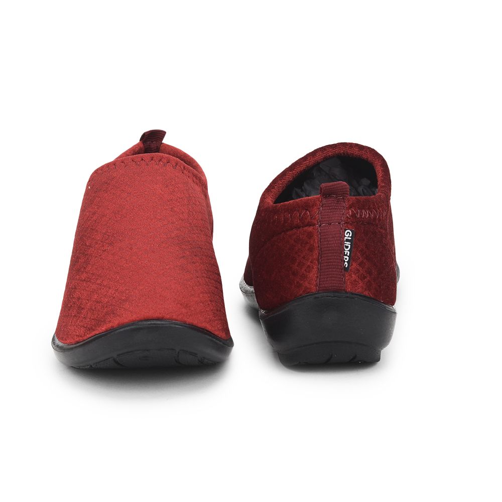 Gliders (Red) Casual Ballerina Shoes For Ladies Marina-162 By Liberty