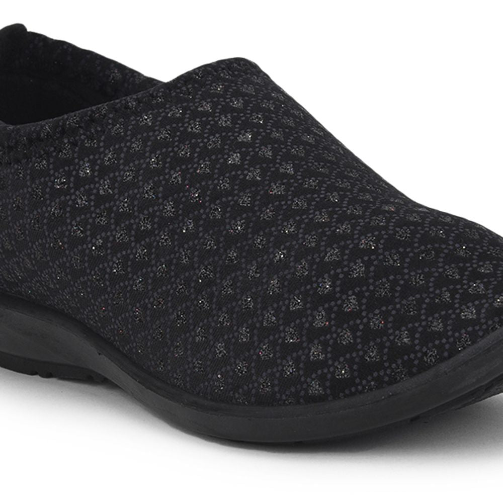 Gliders (Black) Casual Ballerina Shoes For Ladies Marina-163 By Liberty