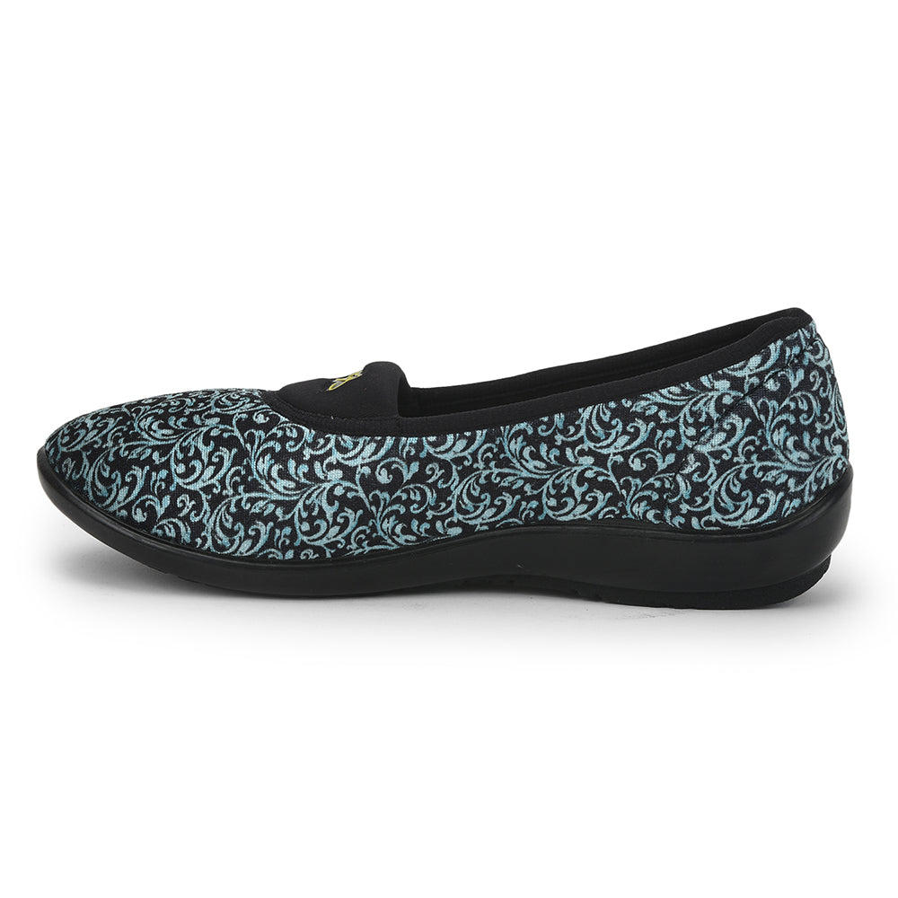 Gliders (S.Blue) Casual Ballerina Shoes For Ladies ELENA-133 By Liberty