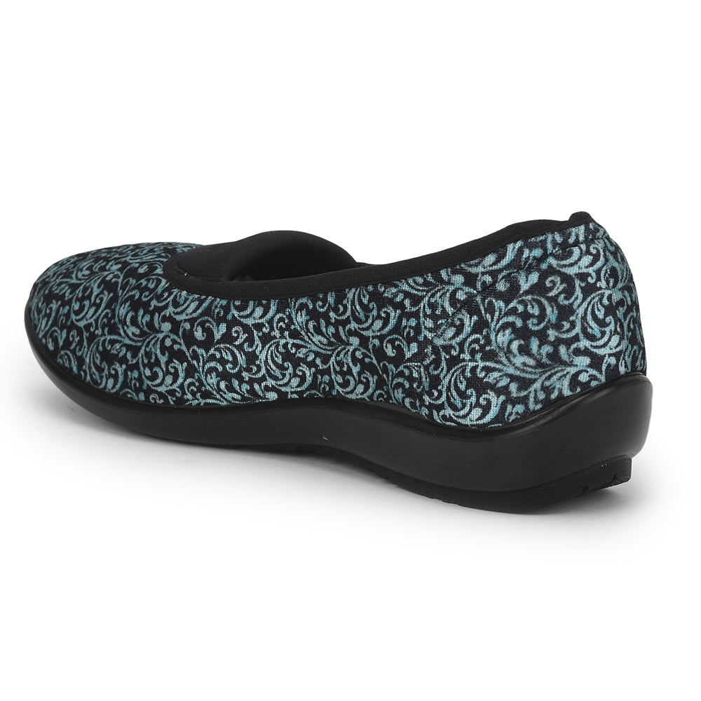Gliders (S.Blue) Casual Ballerina Shoes For Ladies ELENA-133 By Liberty