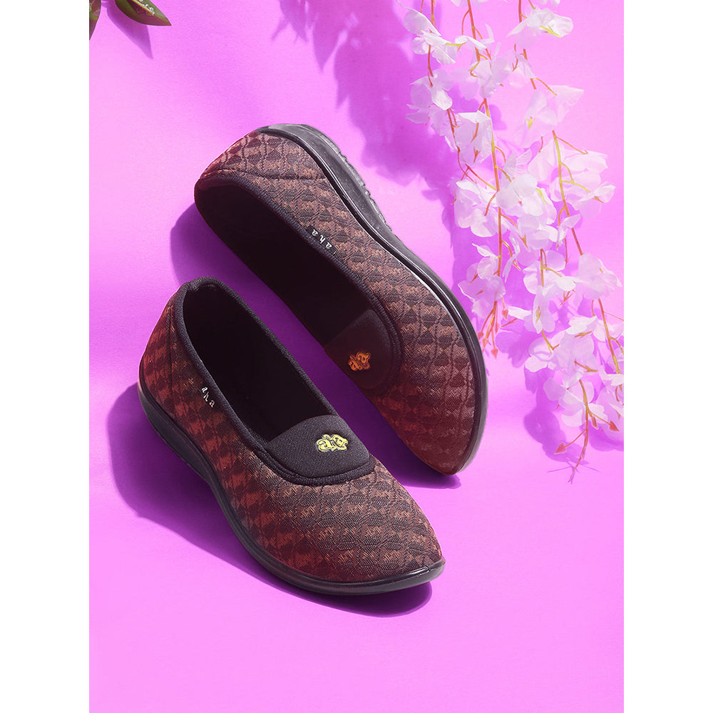 A-HA By Liberty ELENA-214 Women Casual Brown Ballerina Shoes