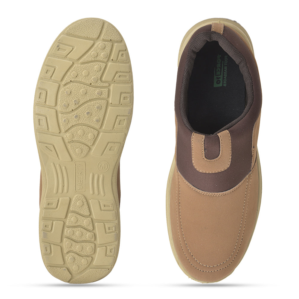 Force 1 Men's Tan Casual Non Lacing (STEPHEN-22)