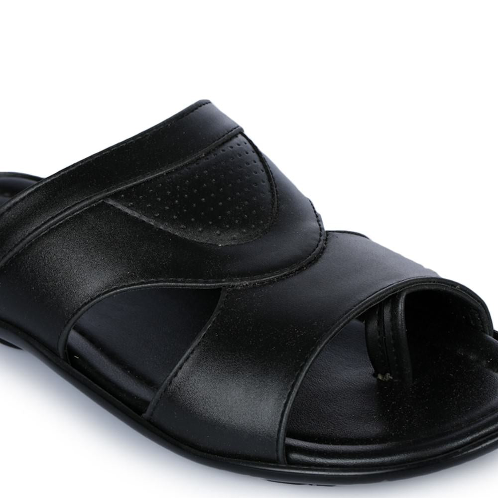Coolers Casual (Black) Slippers For Men COOL99-15 By Liberty
