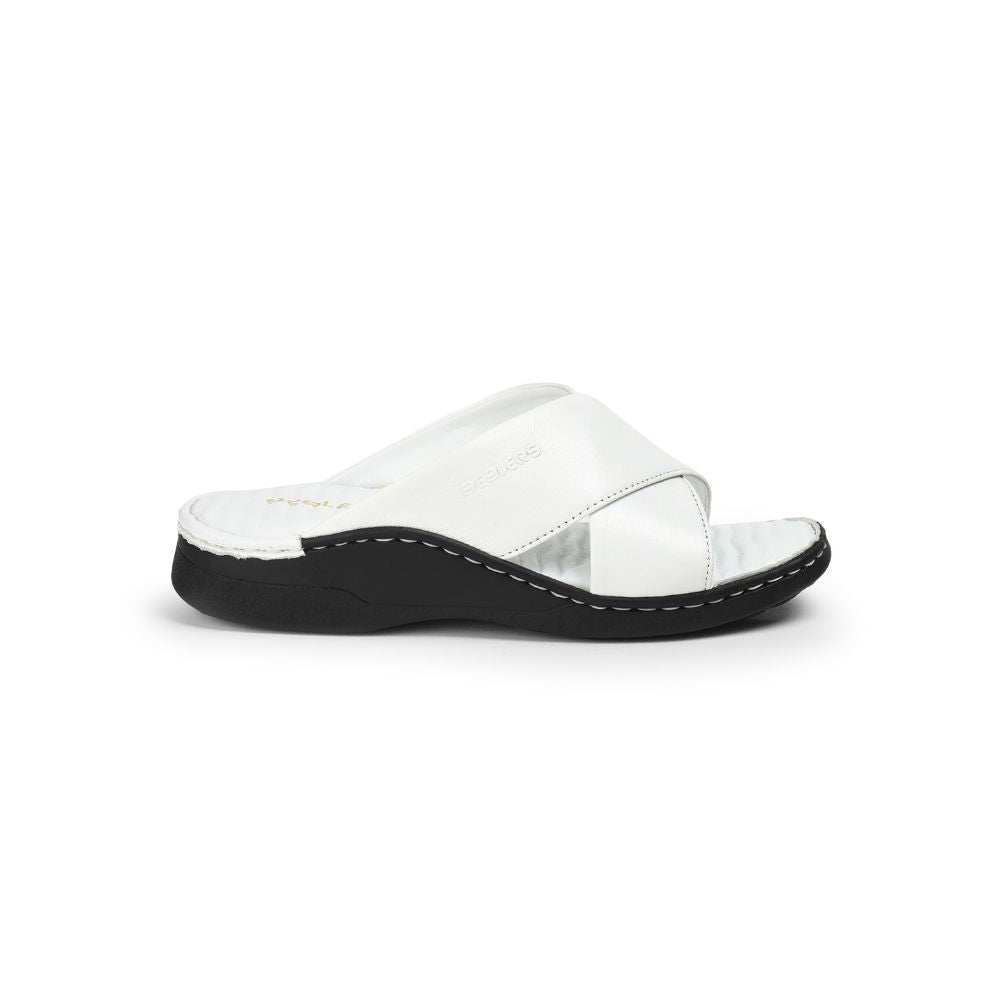Healers By Liberty Men 2191-7 White Casual Slippers