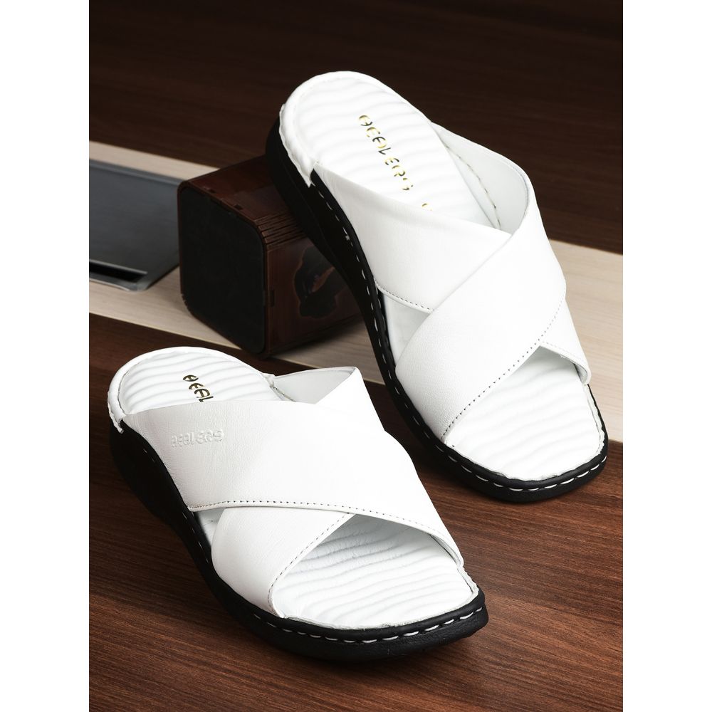 Healers By Liberty Men 2191-7 White Casual Slippers