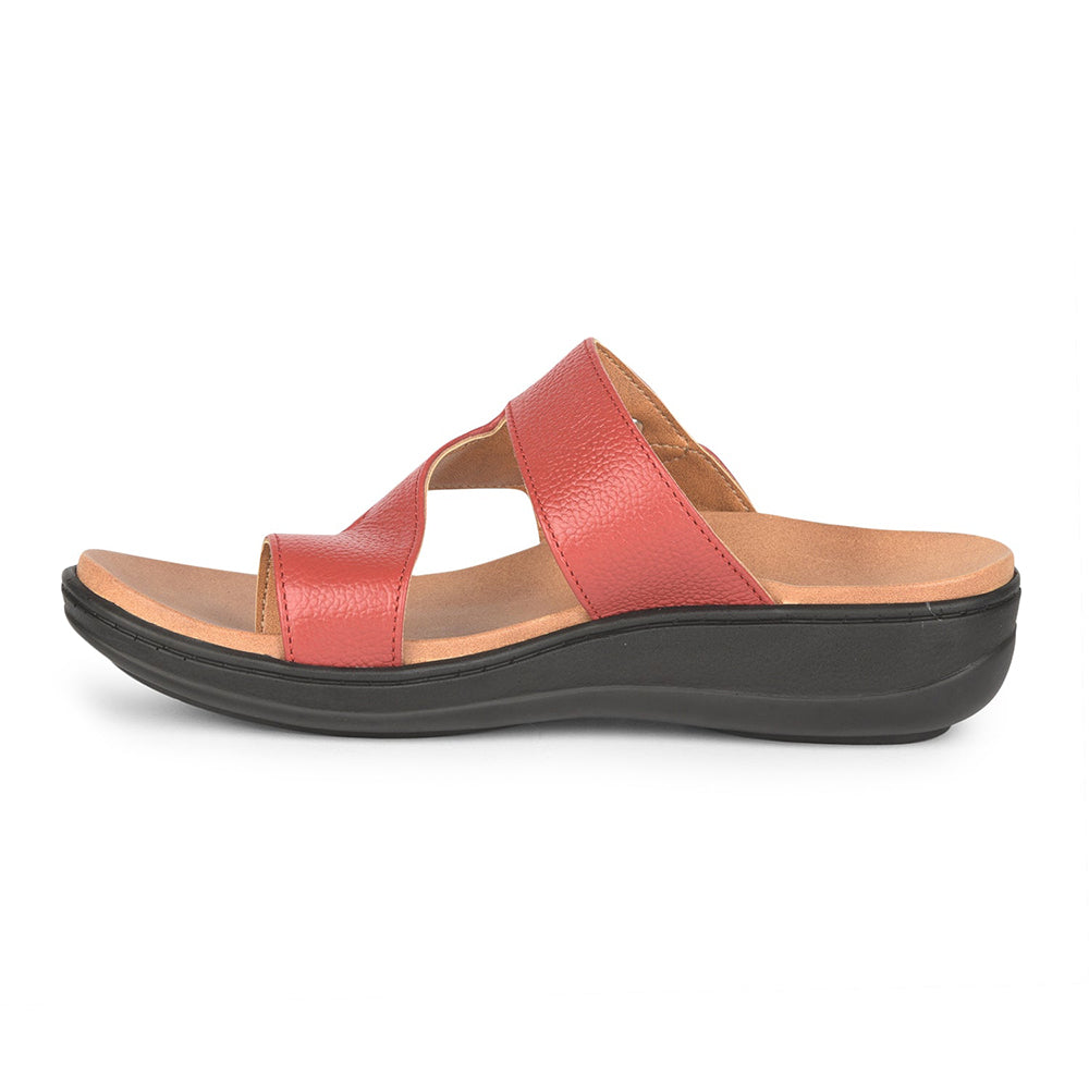 Healers Casual (Red) Thongs For Women LYRA-1 By Liberty