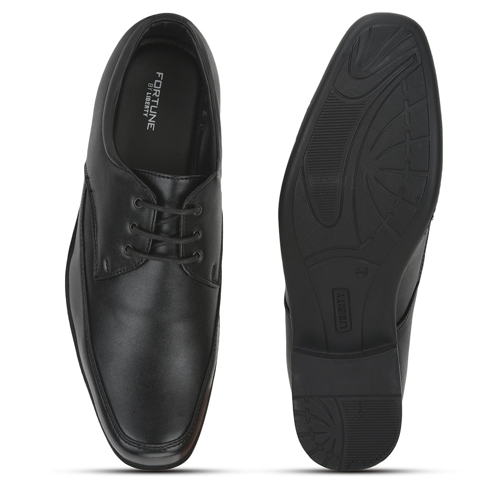 Fortune (Black) Formal Lace Up Shoes For Men LB37-1 By Liberty