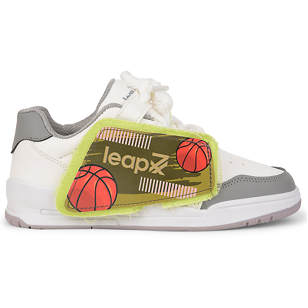 Buy Leap7x Grey Casual Lacing Sneakers For Kids ENVY-2 By Liberty