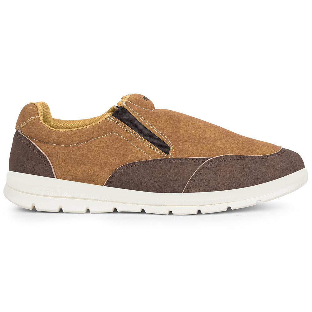Buy Leap7x Camel Casual Non Lacing Sneakers For Men