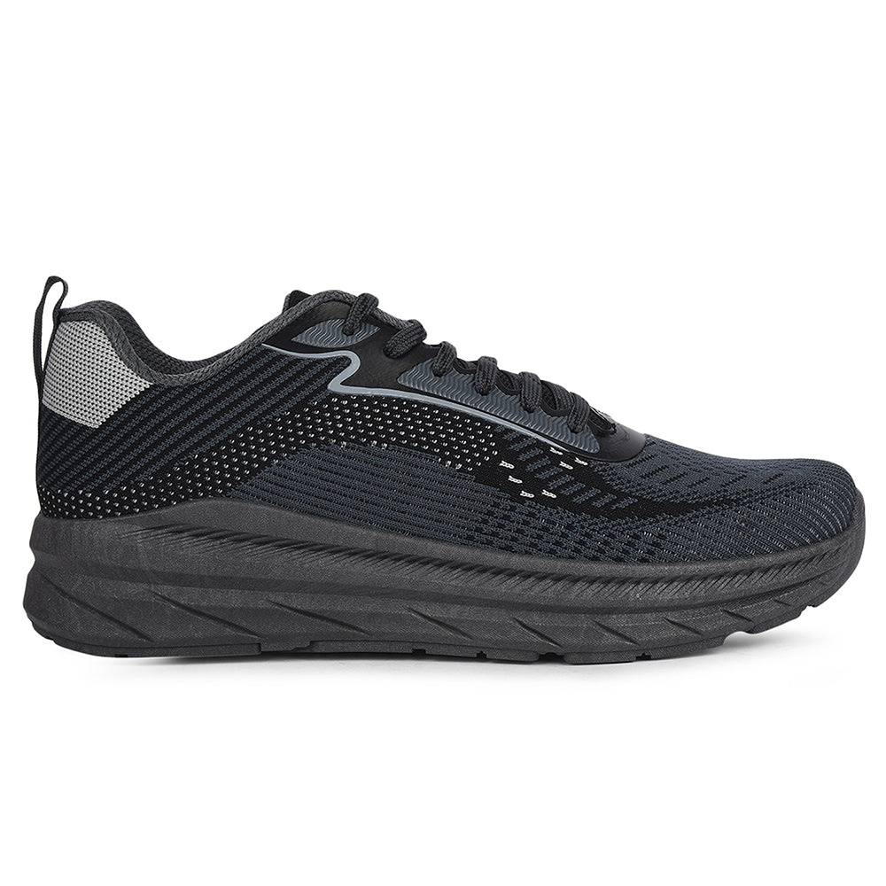 Buy Force 10 Dark Grey Sports Lacing Running Shoes For Men