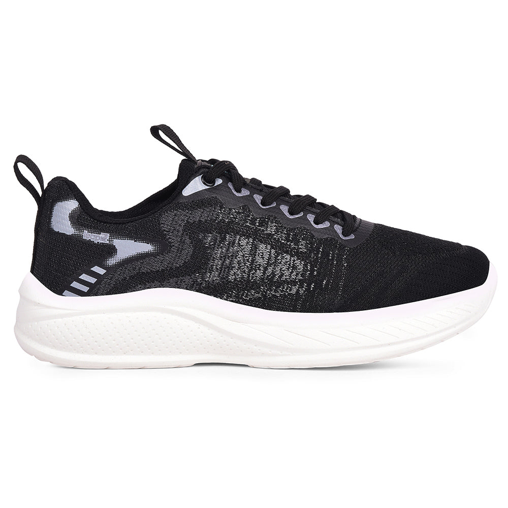 Buy Leap7x Black Sports Running Shoes For Men DREPON-1E