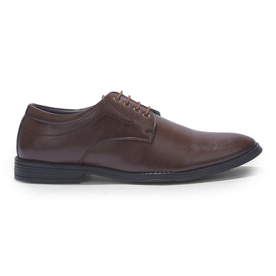 Fortune HML-86E Brown Formal Lacing Derby Shoes for Men by Liberty
