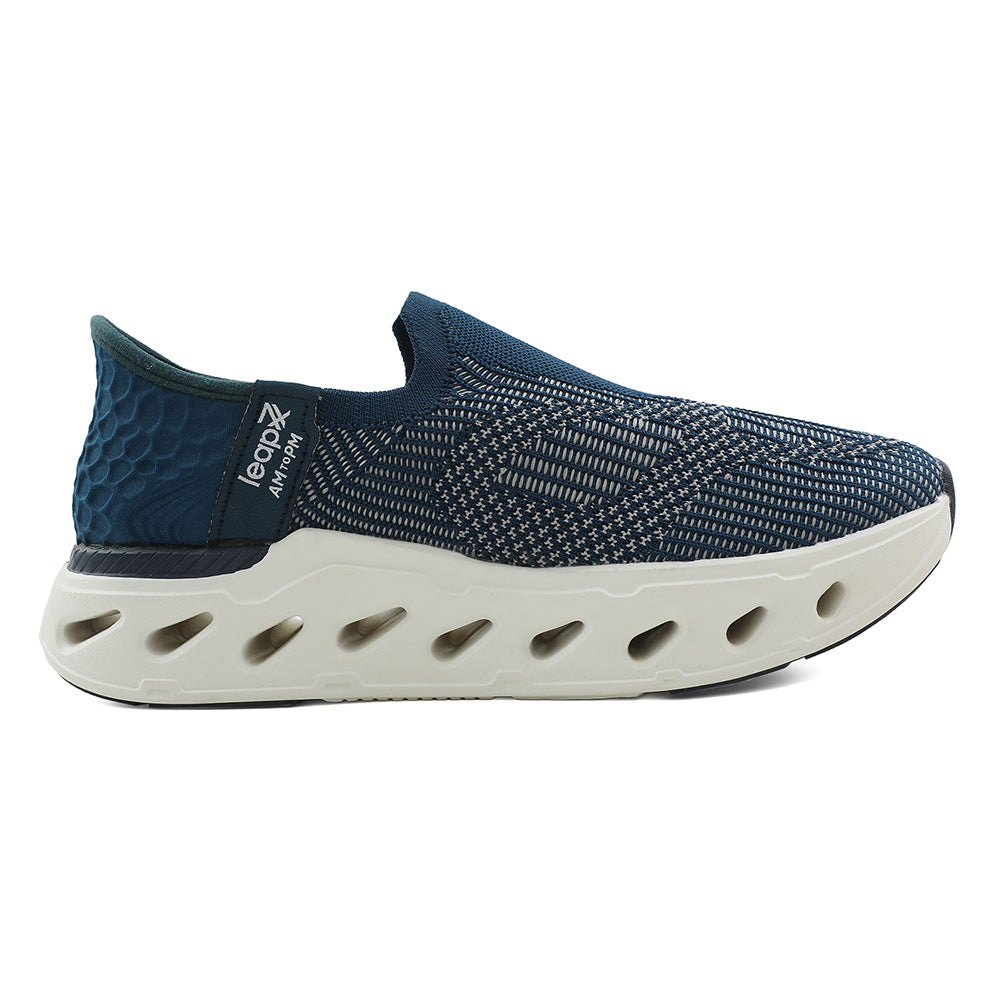 Buy Leap7x Teal Blue Sports Walking Shoes For Men AIRFLOW-1
