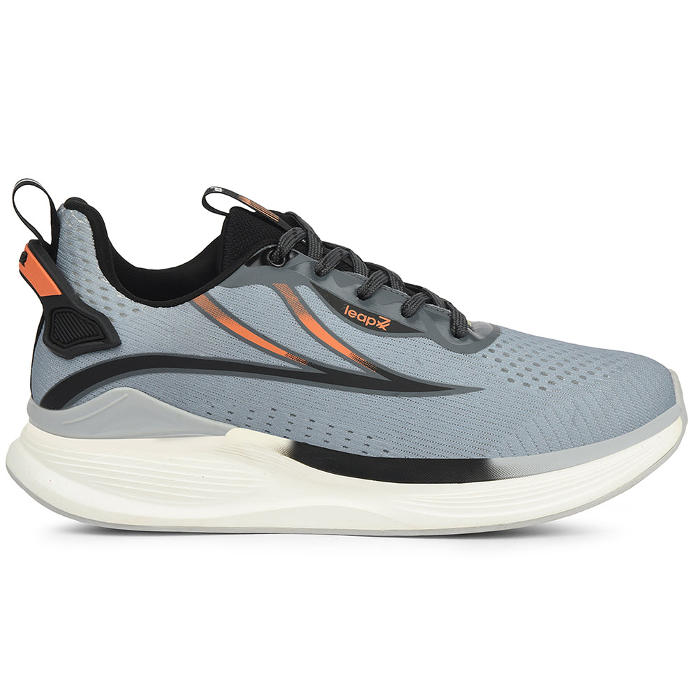 Buy Leap7x Grey Sports Lacing Running Shoes For Men DARIO