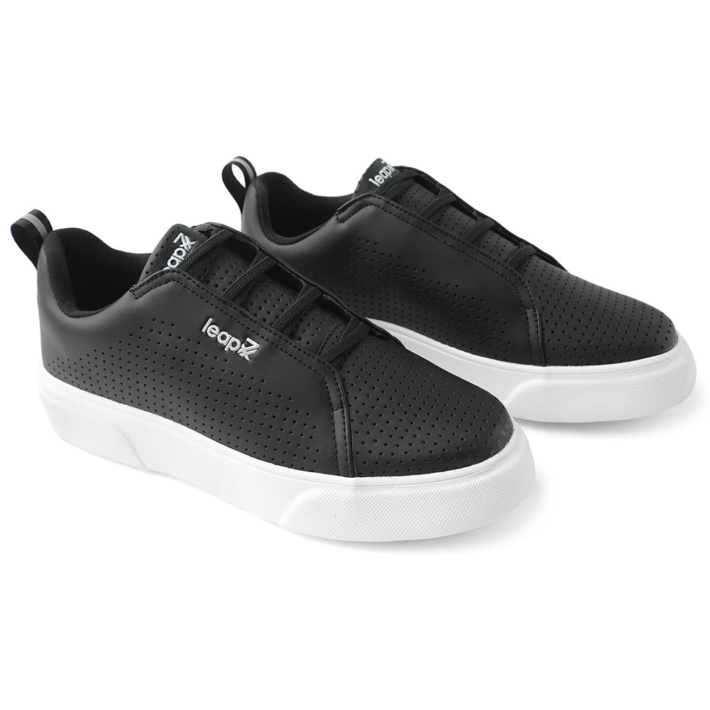 Buy Leap7x Lacing Black Casual Sneakers For Men CROATIA-2E By Liberty