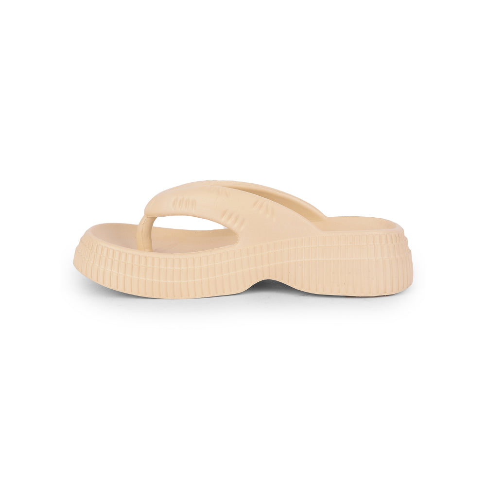 A-HA Casual Beige Flip Flop For Women ZQ-SH-11 By Liberty
