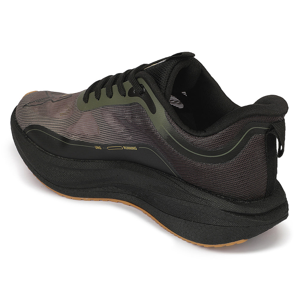 Buy Leap7X ZLP-XM-19 Olive Green Sports Lacing Running Shoes for Men