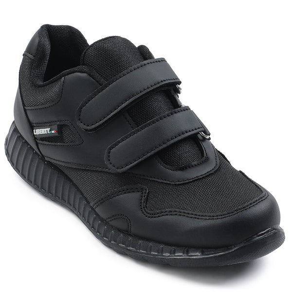 Force 10 Black Velcro Uniform School Shoes For Kids 9906-90VGN By Liberty