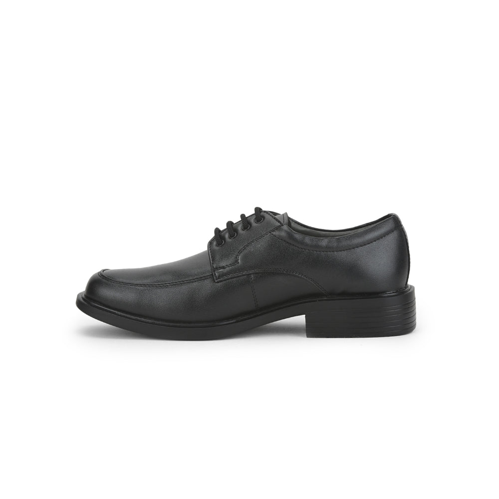 Fortune Lacing Black Formal Derby Shoes For Men 55-16 By Liberty