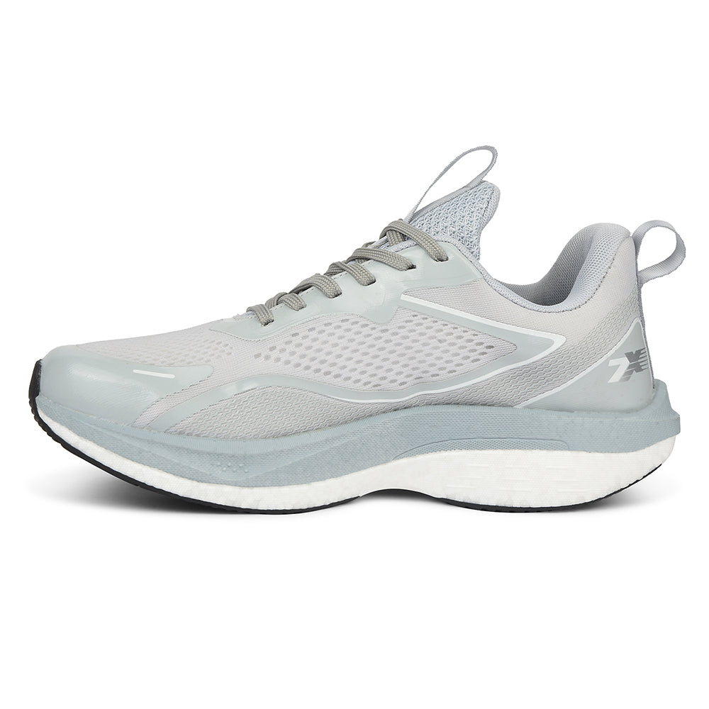 Buy Leap7x Light Grey Sports Lacing Woven Running Shoes