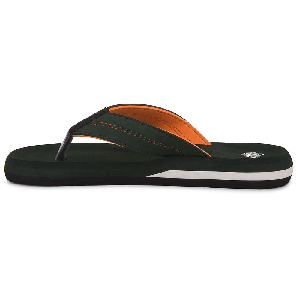 Axact Floops Buy A-HA Olive Green Casual Flip-Flops For Men EXACT By Liberty