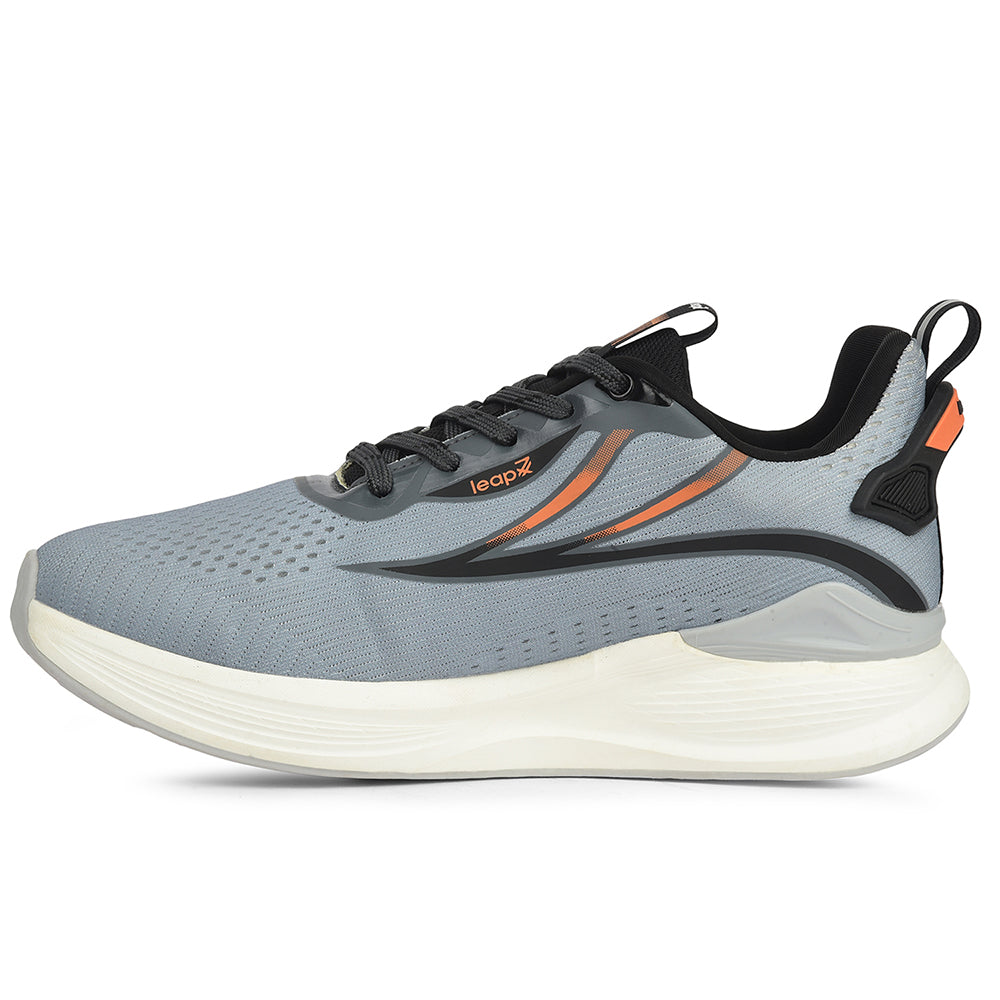 Buy Leap7x Grey Sports Lacing Running Shoes For Men DARIO