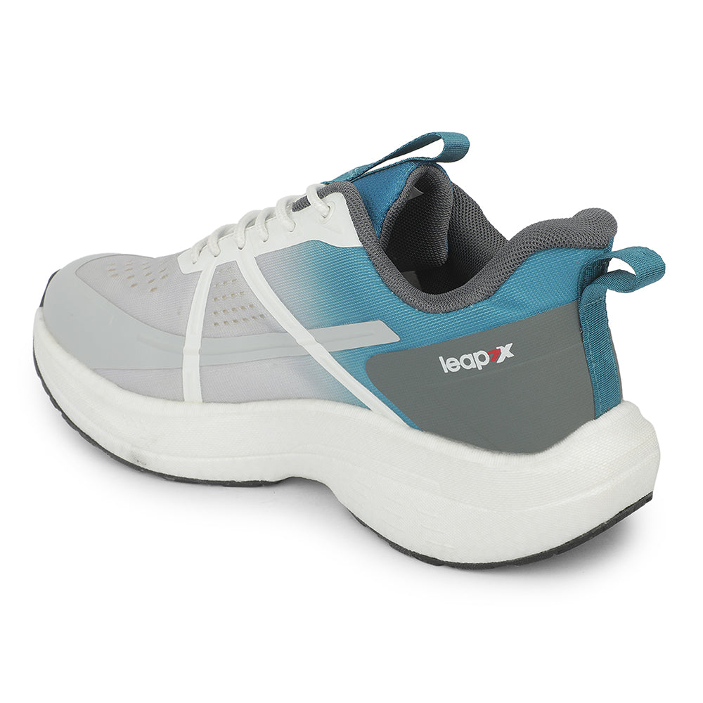 Buy Leap7X ZLP-XM-58 Teal Blue Sports Lacing Running Shoes for Men