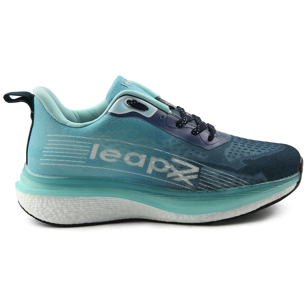 Buy Leap7x Sea Green Sports Lacing Running Shoes For Men RWM-02 By