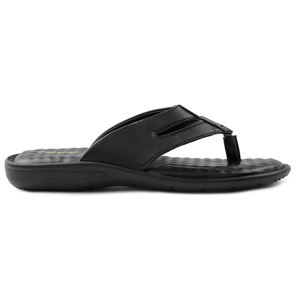 Coolers Black Casual Slipper For Men HML-2E 